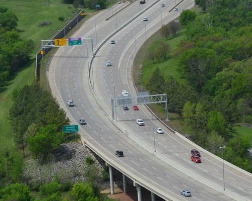 Aerial photo of Creek Turnpike