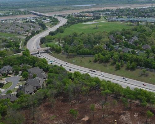 Aerial photo of Creek Turnpike